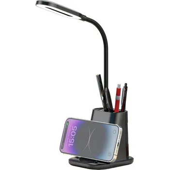 Bezdrátová nabíječka s LED lampou XO WX032 3v1 25W černá