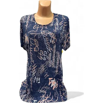 Dámská tunika Halenky a tuniky, Barva Modrá, Velikost XXL 48, Materiál 98% Polyester 2% Lycra