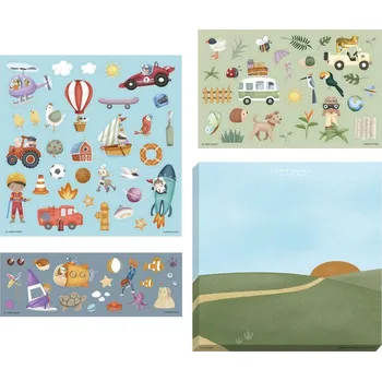 Hračka LITTLE DUTCH sada se samolepkami Jim & Friends