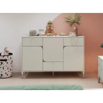 Komoda Komoda 3D3S Harmony HR-06, Barva: kašmír / kašmír + hnědá MIRJAN 5903211323706