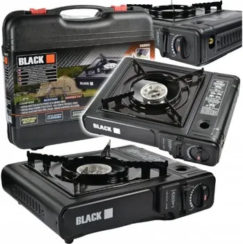 Turistický vařič Kombinovaný turistický vařič na plynové kartuše i PB lahve, Black