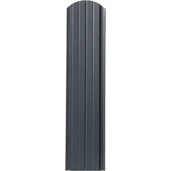 Plotovka Covernit Plechová plotovka Unico oblá antracit 150 x 11,5 x 0,9 cm