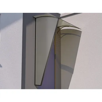 Stříška nad vchodové dveře Covernit Boční stěna L-160 antracit / kouřová Levá