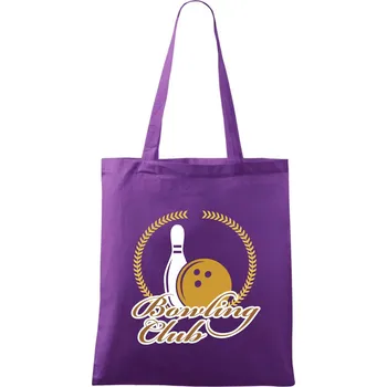 Bowling cup věnec - Taška bavlněná - 42 x 38 cm ( Fialová )