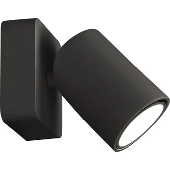 Mantra 6713 Sal, nástěnné/stropní černé spotové svítidlo 1xGU10, 8x8cm