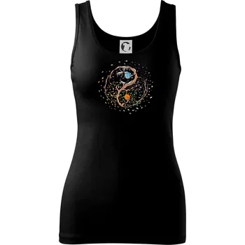 Dámské oblečení Yin & Yang strom - zima, léto - Dámské tílko - M ( Černá )