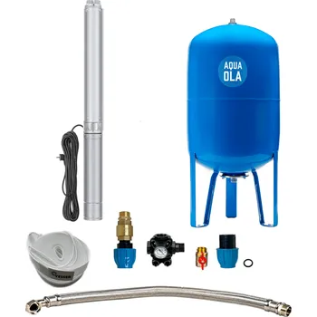 Domácí vodárna AQUA OLA Domácí vodárna s ponorným čerpadlem 3" IPRO 1-20/80l - RTS - odolnost proti písku