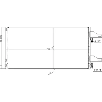 Výparník klimatizace Kondenzátor, klimatizace HART 619 545