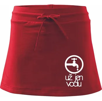 Dámská sukně Už jen vodu - Sportovní sukně - two in one - XS ( Červená )