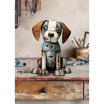 Luxusní přání BUG ART RETRO Pejsek (Blahopřáníí s pejskem, psi,)