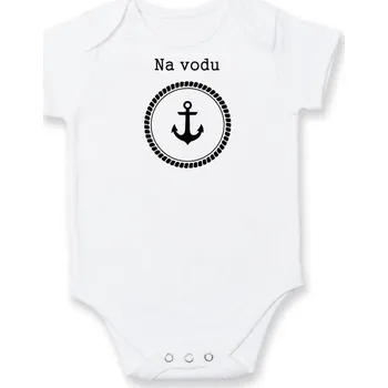 Kojenecké oblečení Na vodu - Body kojenecké s krátkým rukávem - Krátký r. do 3 měs ( Bílá )