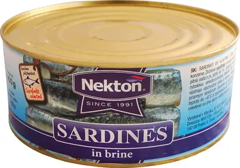 Nakládaná potravina Nekton Sardinky ve vlastní šťávě 900 g