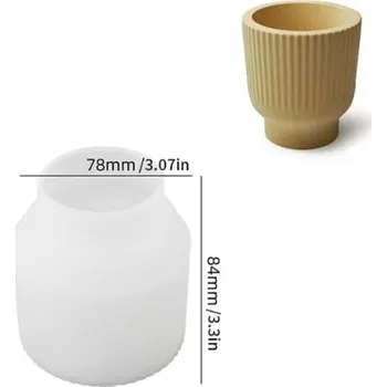 Forma na odlévání Silikonová forma XC1108-4-1 Dóza na svíčky 84x74mm