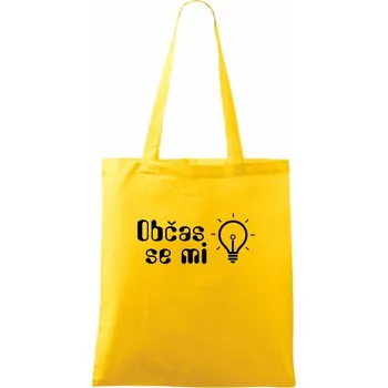 Občas se mi rozsvítí - Taška bavlněná - 42 x 38 cm ( Žlutá )