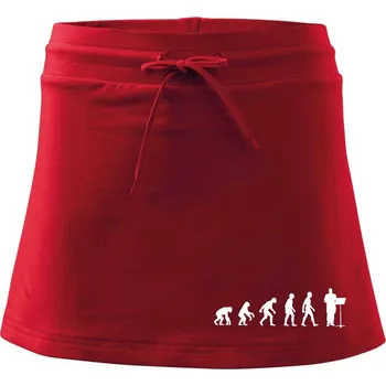 Dámská sukně Evoluce sbormistr zepředu - Sportovní sukně - two in one - M ( Červená )