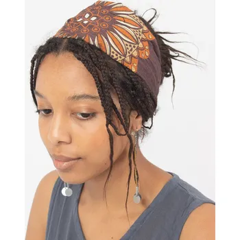 Čelenka s potiskem mandaly Thea Brown, hnědá, Sittar