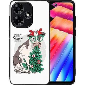 Vánoční dekorace VSECHNONAMOBIL 76541 MY ART Kryt s vánočním designem Infinix Hot 30 MERRY CHRISTMAS (074)