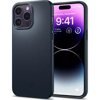 Pouzdro na mobilní telefon Pouzdro Spigen Thin Fit Apple iPhone 14 Pro Max - Tmavě modré