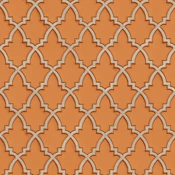 Tapeta Luxusní vliesová tapeta s vinylovým povrchem DE120026, Geometrický ornamentální vzor, Wallstitch, Design ID