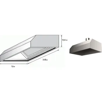 Digestoř Nerezová digestoř nástěnná s tukovými filtry NN-3000/900/450