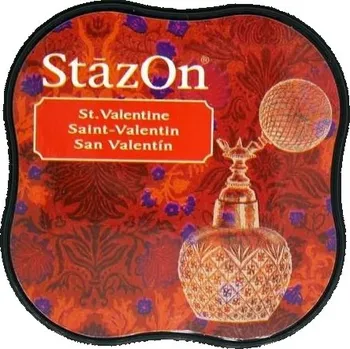 Razítková poduška Tsukineko voděodolný inkoust StazOn Midi, st. valentine