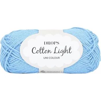 Příze Příze DROPS Cotton light 46 - blankytně modrá