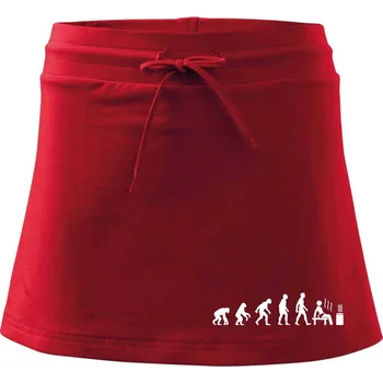 Dámská sukně Evoluce sauna - Sportovní sukně - two in one - M ( Červená )