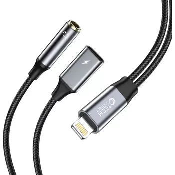 Datový kabel Tech-Protect UltraBoost AC-008 Kabel / Adaptér Lightning na USB-C / Jack 3,5mm