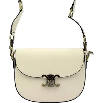 Kožená crossbody kabelka Luka 20-047 krémová