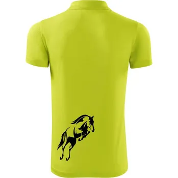 Pánská košile Kůň na zadních - Polokošile Victory sportovní (dresovina) - 3XL ( Limetková )
