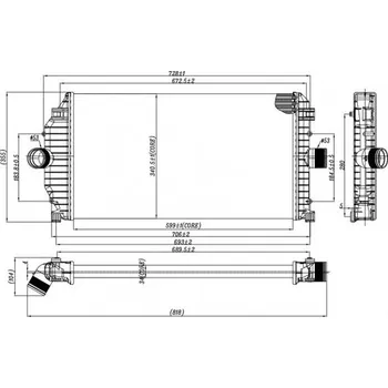 Chladič motoru Chladič turba HART 614 020