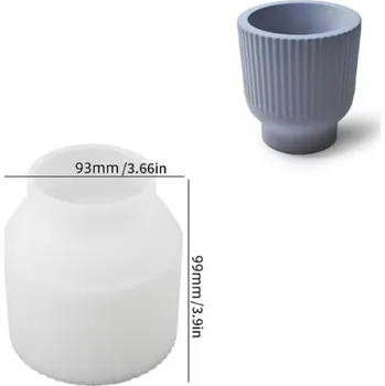 Forma na odlévání Silikonová forma XC1108-4-3 Dóza na svíčky 99x93mm