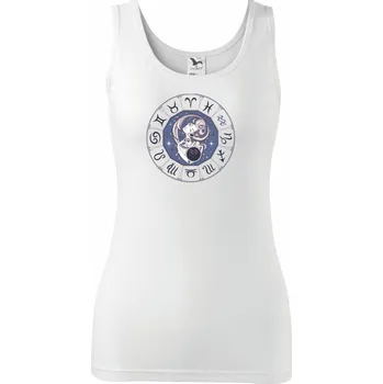 Dámské tričko Souhvězdí vodnář barevné - Dámské tílko - 2XL ( Bílá )