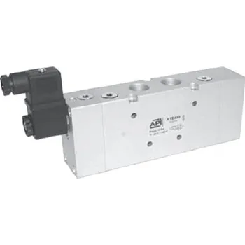 Ventil A.P.I. elektromagnetický ventil pro vzduch A1E450 5/2 cívka/pružina 034114