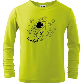 Dětská móda Hunting the star - Triko dětské Long Sleeve - 122 cm/6 let ( Limetková )