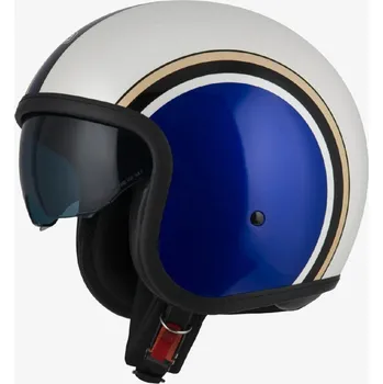 Helma na motorku Otevřená motocyklová přilba NZI Rolling 4 DIANA Modrá / perleťová bílá Velikost: XXL