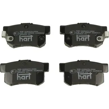 Brzdová destička Sada brzdových destiček, kotoučová brzda HART 215 259