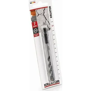 Vrták 2 ks HEX Vrtáků do kamene a zdiva 7.0 x 120 mm Kreator KRT011407