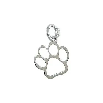 Přívěsek Stříbrný přívěsek stopa kontura