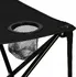 kempingový stůl Springos Kompakt 46 x 46 cm černý