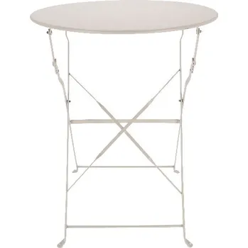 Zahradní stůl Stůl zahradní DESERT DREAM, skládací, kov, bílá, pr.60x70cm|Esschert Design