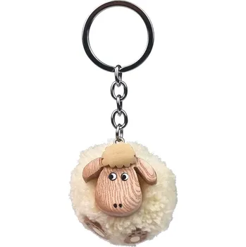 2Kids Toys Dřevěná klíčenka pompon Ovce