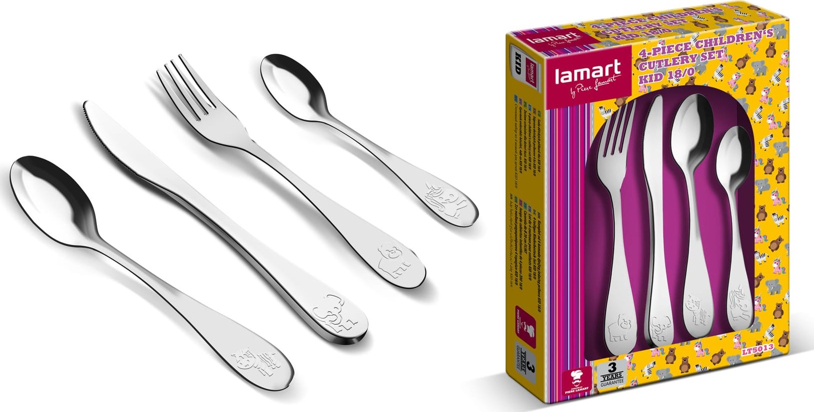 LAMART Příbor 4dílný dětský KID