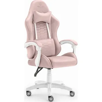 Herní židle Herní židle HC-1000 Pink-White látka