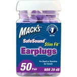 MACKS Slim Fit špunty do uší 50 párů