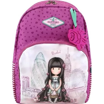 Školní batoh Batoh se 2 zipy Santoro London - Rosebud, rozměry: 43 x 35 x 14 cm