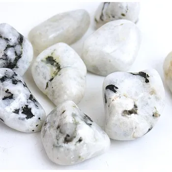 Drahý kámen Měsíční kámen bílý, tromlovaný XXL