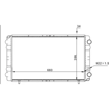 Chladič motoru Chladič, chlazení motoru HART 605 555