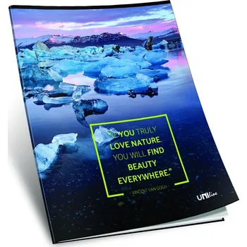 Sešit sešit 440, A4, 42 listů, bez linek, ,edice NATURE, motiv Antarktida