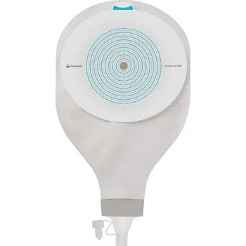 Stomie SenSura Mio 1D výpustný sáček 10 ks—Velký, šedý s okénkem, konvexní podložka, otvor 10-50 mm